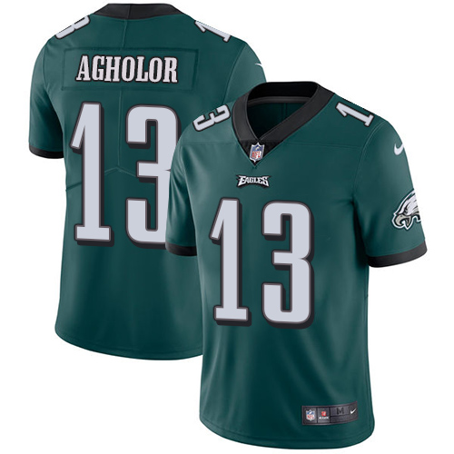 Nike Eagles #13 Nelson Agholor Midnight Green Team Color Men's Stitched NFL Vapor Untouchable Limited Jersey